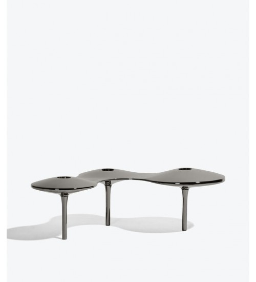 Zaha Hadid Design Cell细胞系列大号烛台黑色H10cm